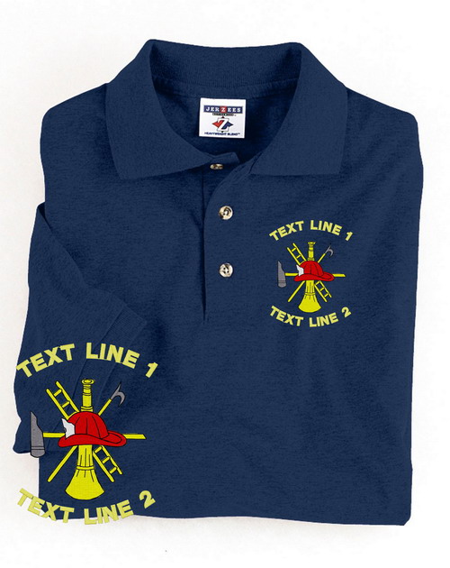 (image for) Firefighter Scramble Polo Embroidered #001